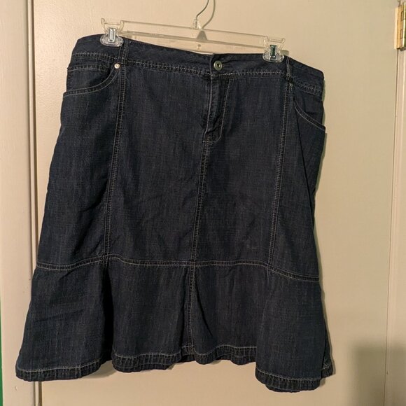 denim skirt size 2x (20 - 22) - Picture 1 of 9